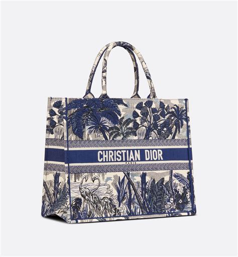 christian dior palm tree tote